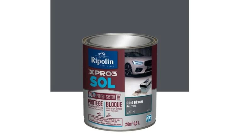PEINTURE SOL GRIS BETON 0.5L