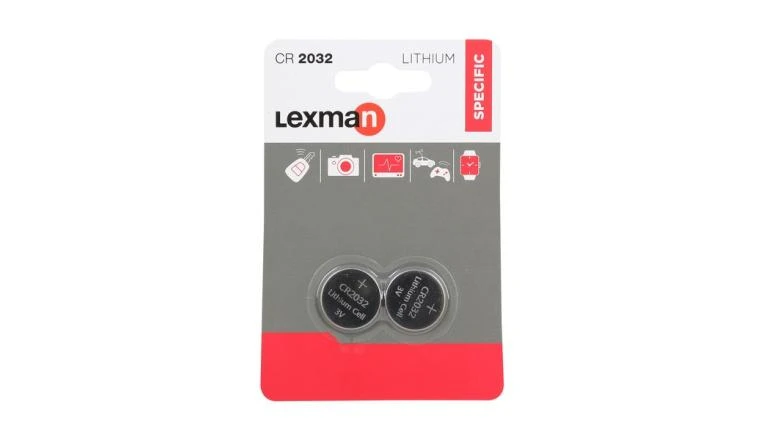 Pile lithium CR2032 3V - lot de 2