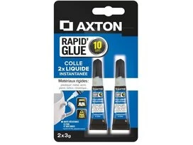 COLLE DE REPARATION AXTON RAPID GLUE LIQUIDE TUBE 3G X2