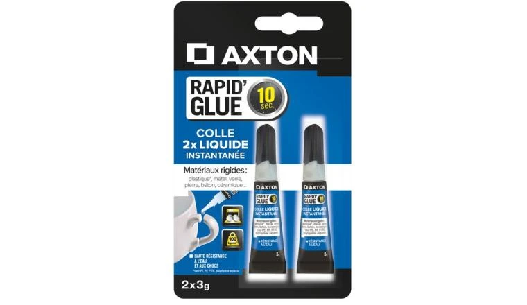 COLLE DE REPARATION AXTON RAPID GLUE LIQUIDE TUBE 3G X2