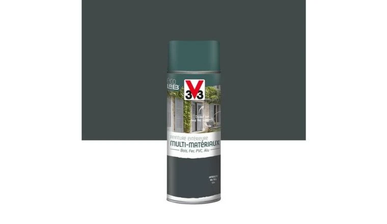 PEINTURE AEROSOL ANTHRACITE SATIN V33 400ML