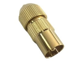 FICHE TV 9.52MM MALE BLINDE OR