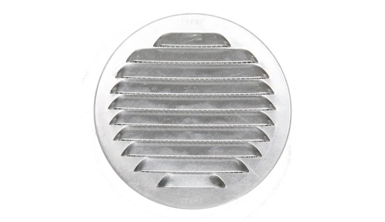 GRILLE METAL ROND D120 ALU