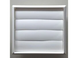 GRILLE AERATION 12.5CM VOLET MOBILE BLANC