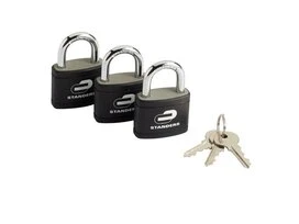 CADENAS A CLE STANDERS ACIER LONGUEUR 41 MM LOT DE 3