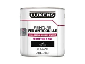 PEINTURE FER NOIR BRILLANT 2L5