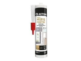 MASTIC MURS  FENETRES ACRYLIQUE AXTON GRIS CARTOUCHE 280ML