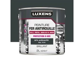 PEINTURE FER EXTERIEUR GRIS ANTHRACITE BRILLANT 2L