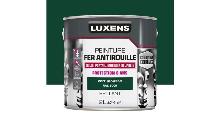 PEINTURE FER CE VERT S BRIL 2L