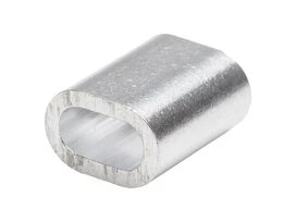 MANCHON OVALE ALUMINIUM POUR CABLE D3MM X6