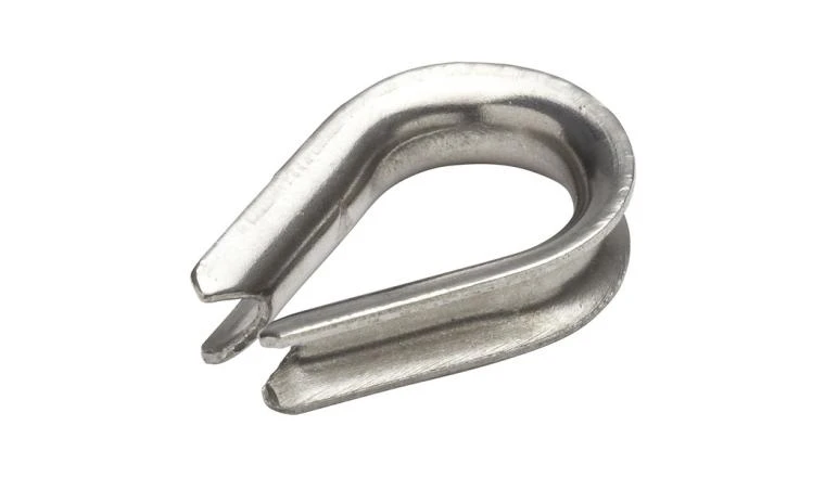 COSSE-COEUR INOX A2 POUR CABLE DE 4MM X2
