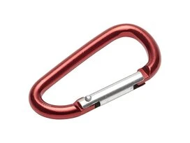 MOUSQUETON 60MM ROUGE
