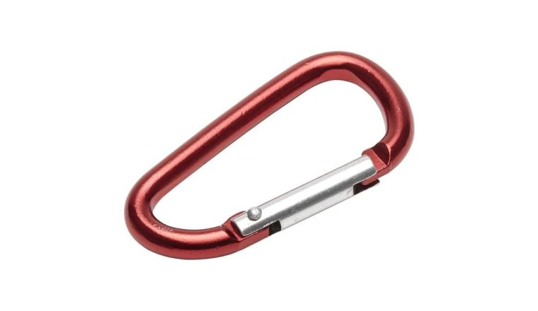 MOUSQUETON 60MM ROUGE