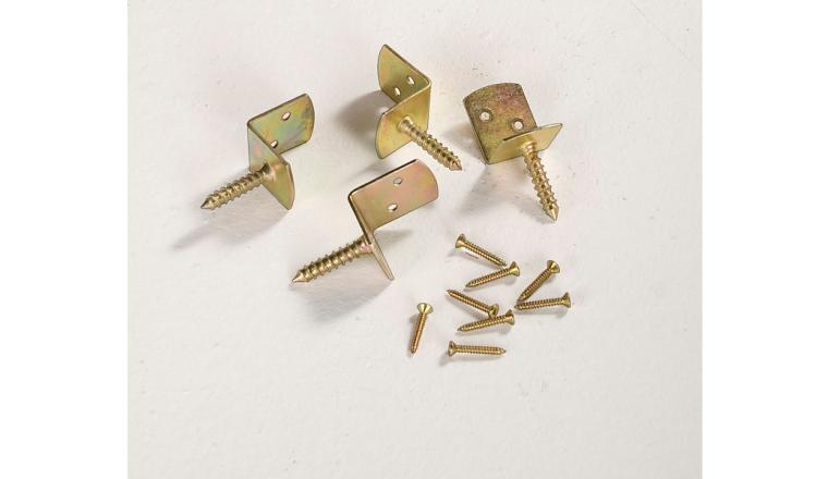 EQUERRE DE FIXATION A VISSER ACIER UNIVERSEL POUR PANNEAU X4