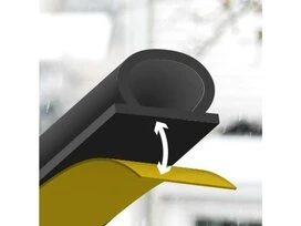 JOINT ISOLATION PORTE ET FENETRE 1MM 6M NOIR