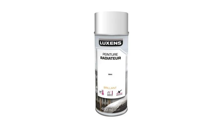 PEINTURE AERO RADIATEUR BLC BRIL 0.4L LUXENS