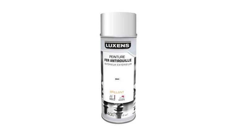 PEINTURE AERO FER BLANC BRIL 0.4L LUXENS