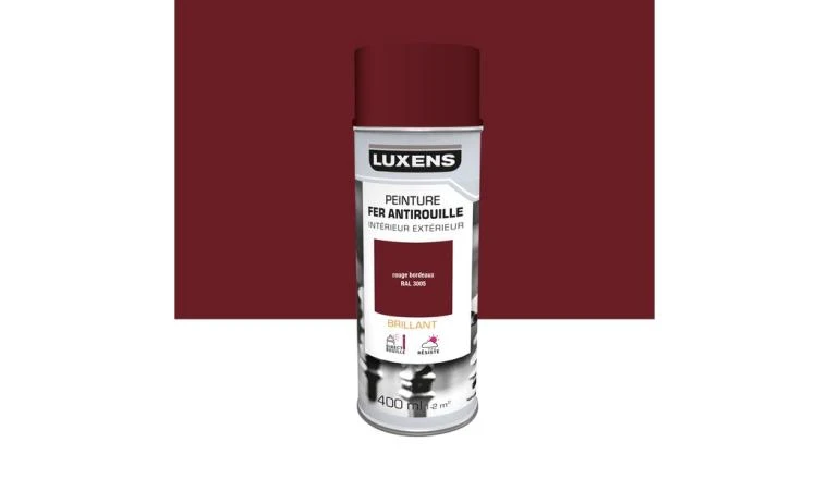 PEINTURE AERO FER ROUGE BRIL LUXENS