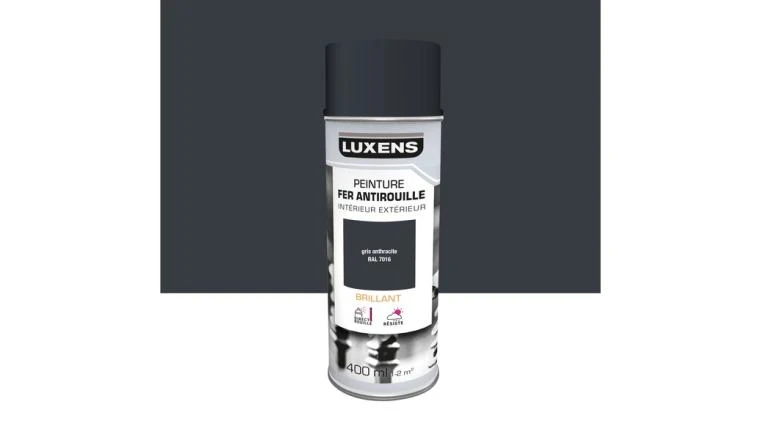 PEINTURE AERO FER ANTH BRIL 0.4L LUXENS
