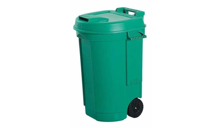POUBELLE ROUE 110L VERT