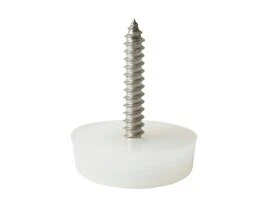 PATINS PLASTIQUE AMORTISSEMENTA VISSE TRANSPARENT 22MM LOT DE 4
