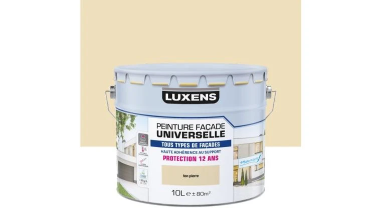 PEINTURE FACADE UNIVERSELLE 12 ANS LUXENS 10L TON PIERRE