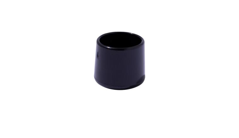 EMBOUTS ENVELOPPANT PLASTIQUE STANDERS NOIR 20MM LOT DE 4