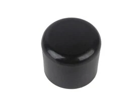 EMBOUTS ENVELOPPANT PLASTIQUE STANDERS NOIR 25MM LOT DE 4
