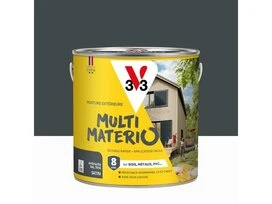 PEINTURE EXTERIEURE MULTIMATIAUX ANTHRACITE SATIN V33 2L