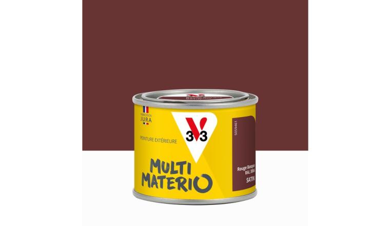 PEINTURE EXTERIEURE MULTIMATERIAUX ROUGE BASQUE SATIN V33 125ML