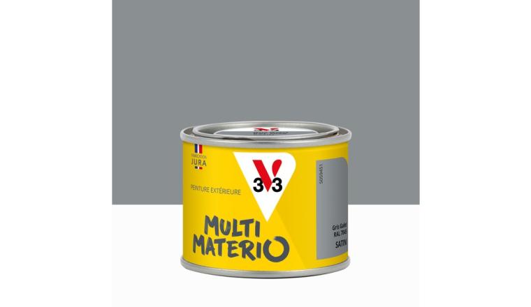 PEINTURE EXTERIEURE MULTIMATERIAUX GRIS GALET SATIN V33 125ML