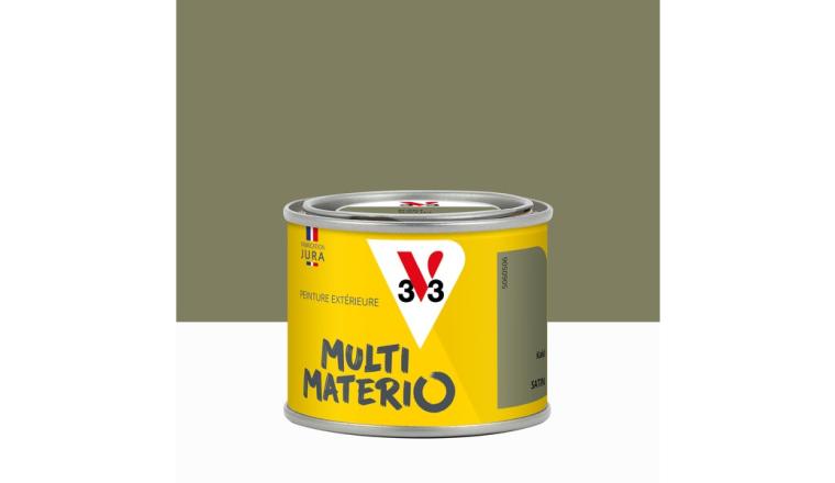 PEINTURE EXTERIEURE MULTIMATERIAUX KAKI SATIN V33 125ML