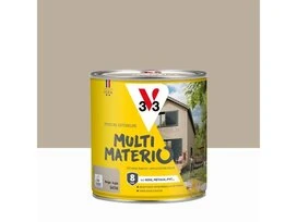 PEINTURE EXTERIEURE MULTIMATERIAUX BEIGE ARGILE SATIN V33 0.5L