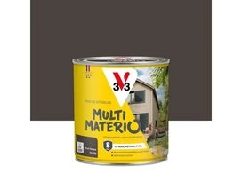 PEINTURE EXTERIEURE MULTIMATERIAUX BRUN HAVANE SATIN V33 0.5L