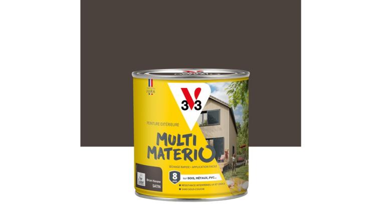 PEINTURE EXTERIEURE MULTIMATERIAUX BRUN HAVANE SATIN V33 0.5L