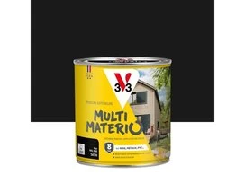 PEINTURE EXTERIEURE MULTIMATERIAUX NOIR SATIN V33 0.5L