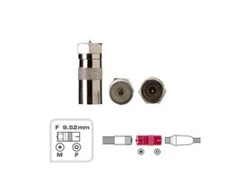 ADAPTATEUR COAXIAL TV 9.52MM MALE LEXMAN
