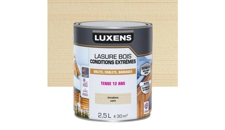 LASURE LUXENS CONDITIONS EXTREMES 12 ANS INCOLORE BRILLANT 2.5L 