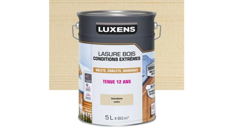 LASURE LUXENS CONDITIONS EXTREMES 12 ANS INCOLORE BRILLANT 5L