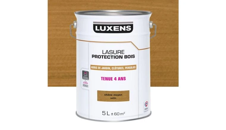 LASURE LUXENS 4 ANS CHENE MOYEN SATINE 5L
