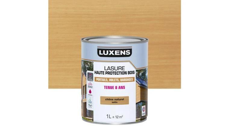LASURE LUXENS 8 ANS CHENE NATUREL SATINE 1L