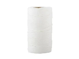 FICELLE POLYPROPYLENE TRESSE CREUSE BLANC DIAM. 1.5MM L. 50M
