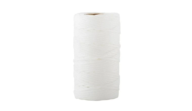 FICELLE POLYPROPYLENE TRESSE CREUSE BLANC DIAM. 1.5MM L. 50M