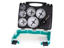 Coffret de scie trépan 40, 54, 65, 68, 74, 86mm Wolfcraft
