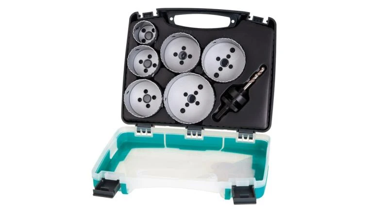 Coffret de scie trépan 40, 54, 65, 68, 74, 86mm Wolfcraft