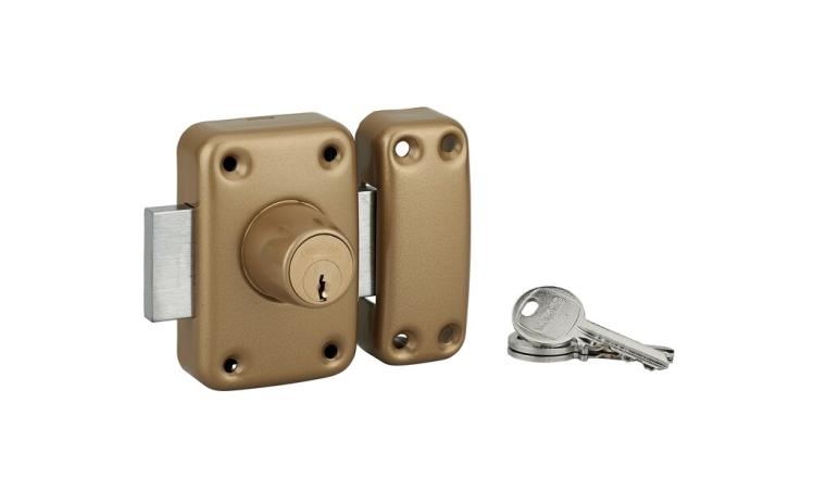VERROU APACHE CYLINDRE 40 MM DORE