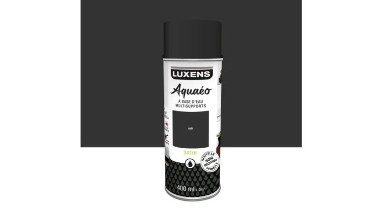 PEINTURE AEROSOL AQUEUX LUXENS 400ML NOIR SATIN