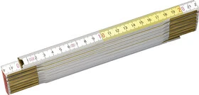 MESURE PLIANTE 2M X 17MM BOIS BLANC-JAUNE