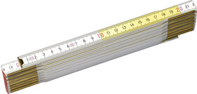 MESURE PLIANTE 2M X 17MM BOIS BLANC-JAUNE