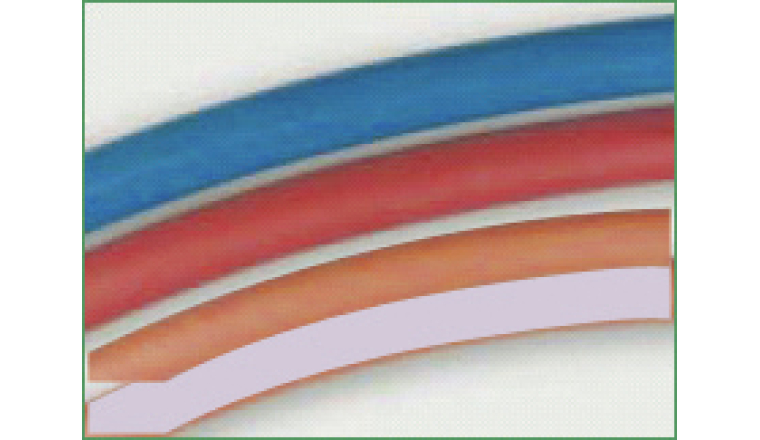TUYAU ACETYL 10X17 ROUGE LE METRE